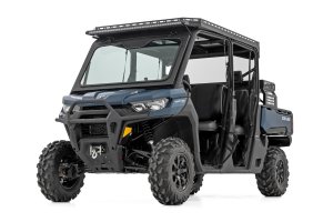 Can-Am Defender MAX HD10 LED Light Bar Kit - Roof - Rough Country - 50-inch Spectrum Series Single Row